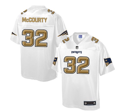 Men's Game Devin McCourty Nike Jersey White - #32 Pro Line Fashion NFL New England Patriots